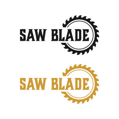 saw blade vector design,carpentry tool logo design,vintage,badge,editable design
