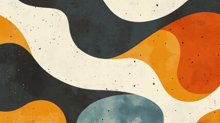 Obraz premium Abstract wavy shapes, textured background, digital art, website design