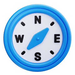 compass 3d render icons