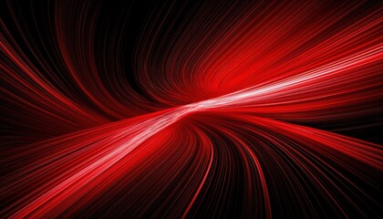 Dynamic Red Line Motion Background Fast Movement Illustration with Bold, Vibrant Red Hues in a Speedy Design, Perfect for HighTech, Space, and Racing Themes.