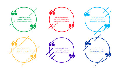 set of double inverted bubble frame template for web talk or dialog