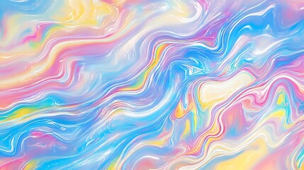 Obraz premium Abstract Pastel Swirls Colorful Liquid Marble Art Design