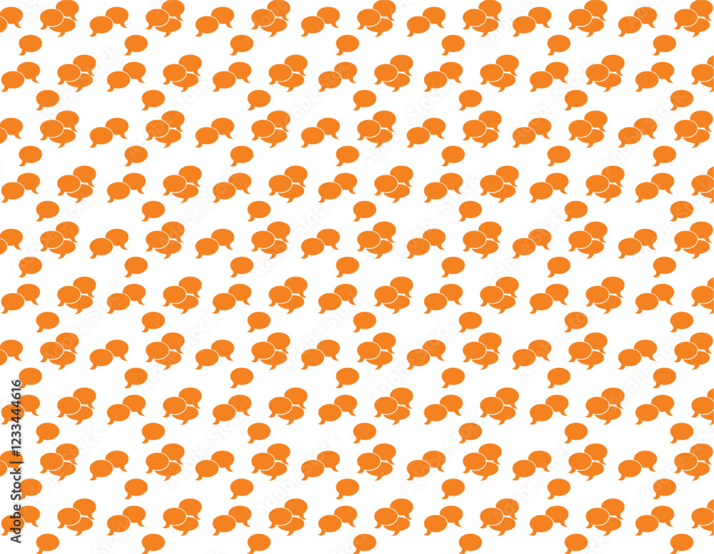 Poster chat pattern vector design.eps