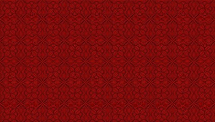 Vibrant and Striking Red Seamless Wallpaper Background Pattern Design, Perfect for Digital Art, Home Decor, or Design Inspiration