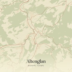 Vintage map of Altenglan, Germany.