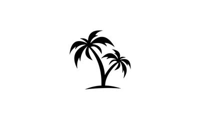 Palm tree logo vector