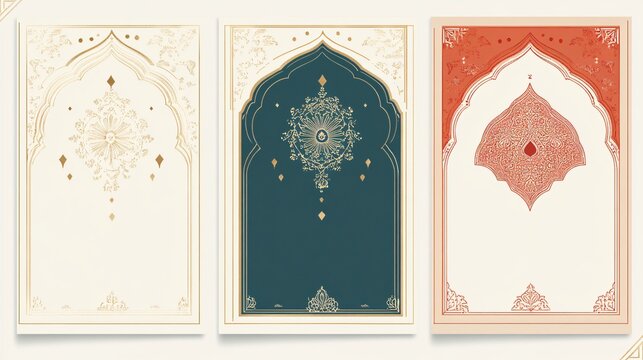 Exquisite Indian Arabic Style Event Flyer Design with Floral Elements for Cultural Functions, Festivals, Celebrations, Promotions