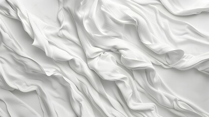 Obraz premium A close-up of flowing white fabric, showcasing texture and movement.