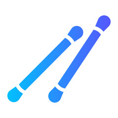 cotton buds Gradient icon