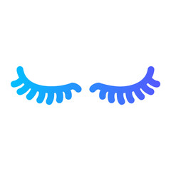 Obraz premium eyelashes Gradient icon