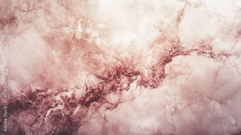 Poster abstract rose quartz marble texture background with intricate vein patterns