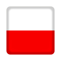 Poland flag cube pin and badge