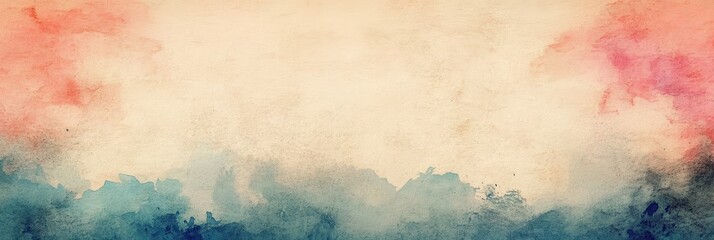 Abstract watercolor background, pastel colors, soft gradient, pink to blue transition, dreamy atmosphere, ethereal clouds, vibrant hues, blended textures, delicate brushstrokes, misty effect, colorful