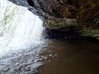 Hidden Waterfall Cave Presidente Figueredo - Amazon rain forest - Parque das orquídeas