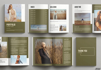 Minimalist Portfolio Template Layout