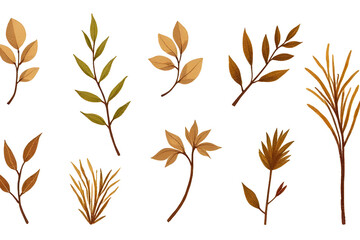 Organic strokes, Hand-drawn nature, Sketchy icons, Earthy tones, Warm aesthetics, Natural imperfection