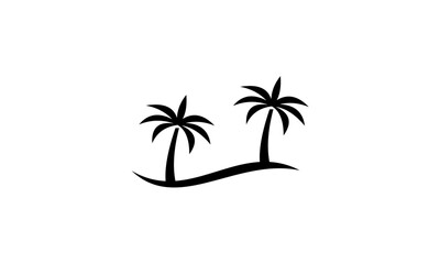 Palm tree logo vector