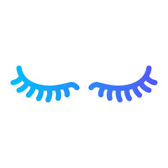 Obraz premium eyelashes Line Gradient Icon