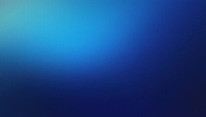 Vibrant Azure Cobalt Sapphire Blue Color Gradient Backdrop with a Rough Grunge Texture and Soft Blur, Emulating the Grainy Noise of an Antique Photograph