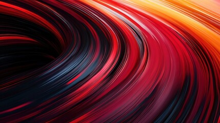 Abstract Swirling Red and Black Lines Dynamic Vortex Background Motion Graphic Design