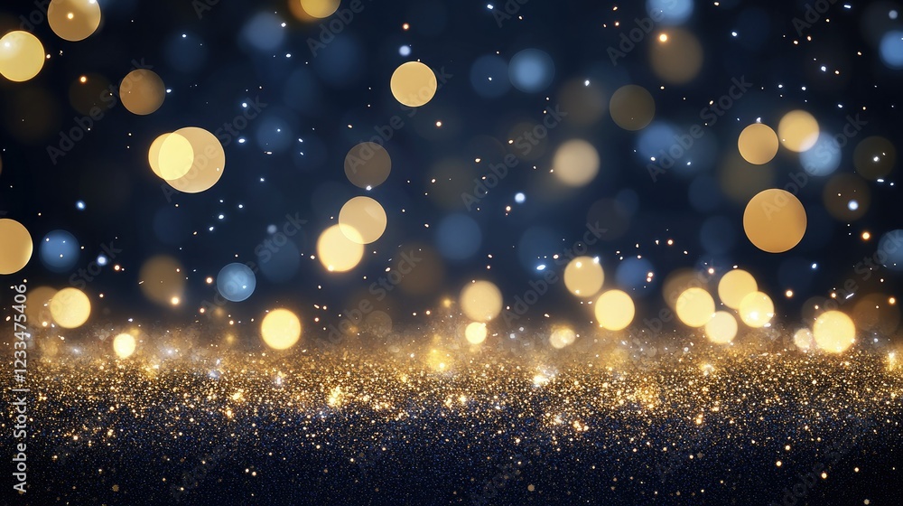 Poster elegant glittering background with soft bokeh and sparkling lights