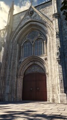 Naklejka premium Grand Gothic church entrance