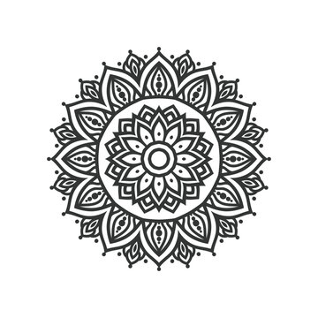 Mandala vector illustration diwali art design.  Ornamental luxury mandala pattern design. ornamental round ornament mandala.
