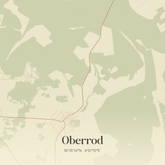 Vintage map of Oberrod, Germany.