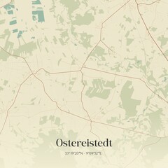 Vintage map of Ostereistedt, Germany.