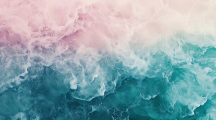 Abstract flowing pattern in pink and turquoise color