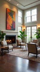 Cozy and Elegant Lounge Area