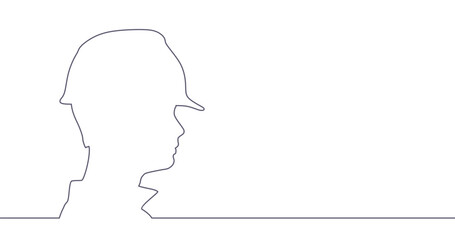 Portrait of man architect. Confident construction manager wearing hardhat. Successful mature civil engineer with copy space. Project management, engineering and safety inspection