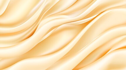 Abstract Creamy Yellow Silk Draped Swirls