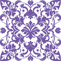 Tile pattern seamless flourish background element arabic decorative design for floor or wall vector.