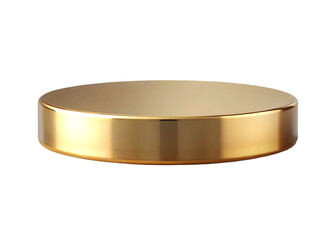 Gold podiums png. Golden pedestal on an isolated transparent background. Podium for advertising, podium for products. PNG.