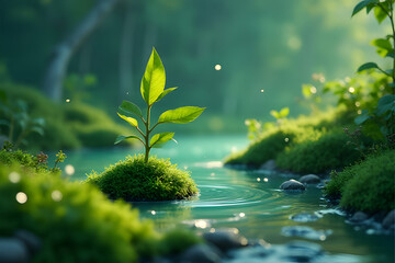 Animated eco icons, Micro-interaction, Dynamic nature, Motion graphics, Digital fluidity, Responsive design

