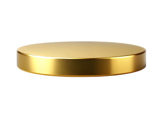 Gold podiums png. Golden pedestal on an isolated transparent background. Podium for advertising, podium for products. PNG.