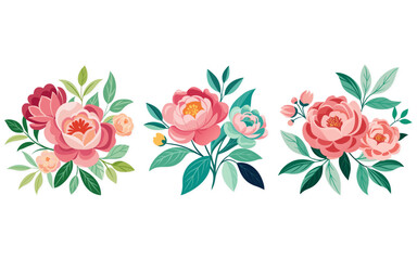Hand Draw Rose Flower Illustration Design