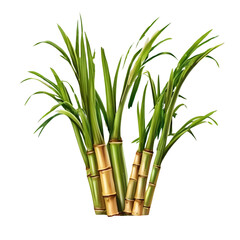 Fototapeta premium sugarcane isolated on white background