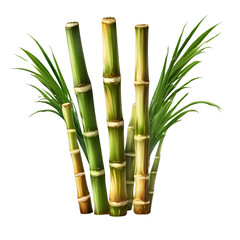 Fototapeta premium sugarcane isolated on white 