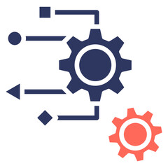 Plan Development glyph color icon