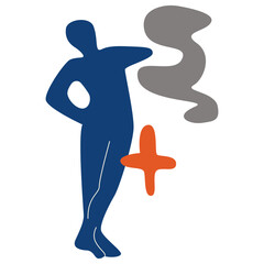 Abstract Matisse Pattern Isolated on White Background. Vector Illustration