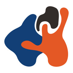 Abstract Matisse Pattern Isolated on White Background. Vector Illustration