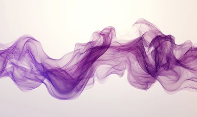 Fototapeta premium Abstract purple lines, dynamic design, 3d render, Generative AI