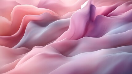 Obraz premium Abstract Pink and Purple Wave Forms