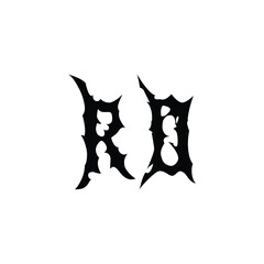 RO monogram logo design letter text name symbol monochrome logotype alphabet character simple logo