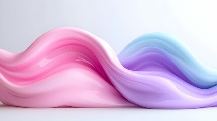 Pink and blue liquid swirls abstract background