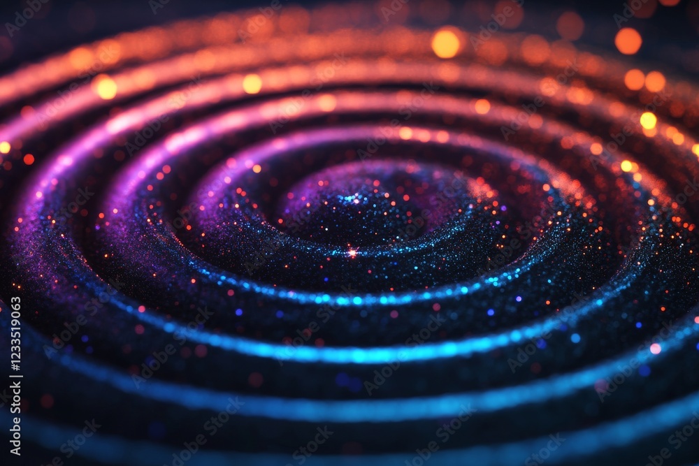 Aufkleber vibrant swirling patterns in brilliant colors create a captivating visual effect, perfect for artist