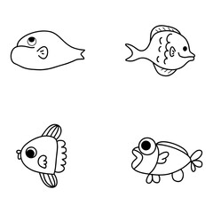 happy face fish icon an ideal choice for ocean themed businesses