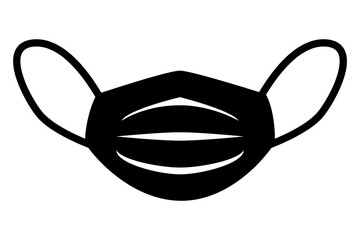 Face mask icon.Flat style vector illustration editable isolated design.